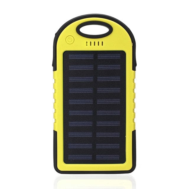 Batterie Externe Solaire Portable étanche 12000 Mah Avec 2